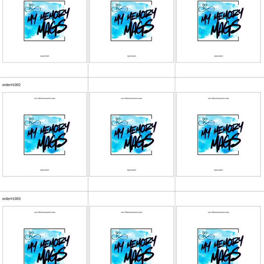 2x2 Sqaure Canva Template Die Cut